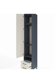 Hyperion Dolap 4 Raflı 2 Çekmeceli Tek Askılı 44x44x243 - S64M035V4B