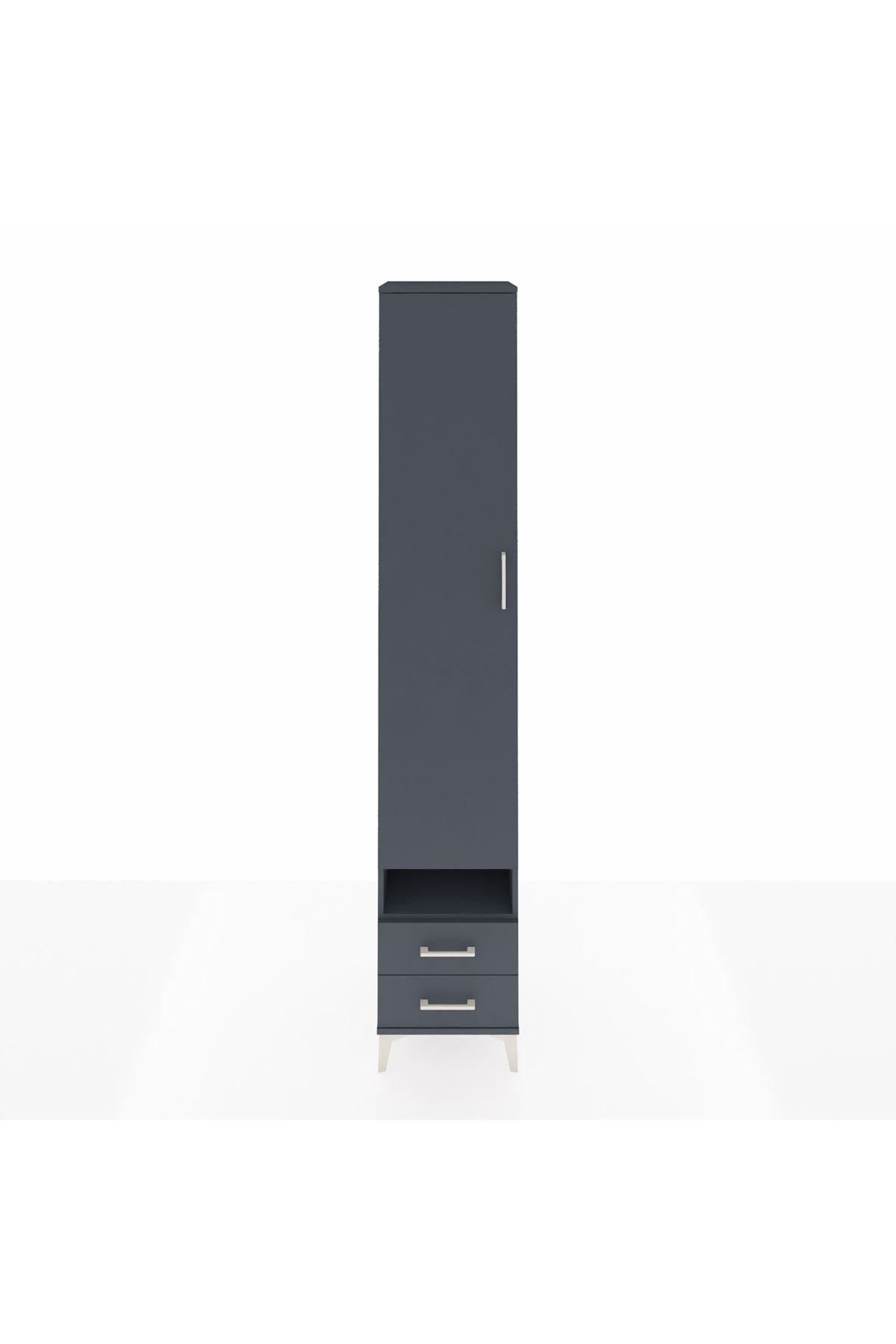 Hyperion Dolap 4 Raflı 2 Çekmeceli Tek Askılı 44x44x243 - S64M035V5B