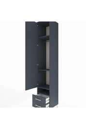 Hyperion Dolap 4 Raflı 2 Çekmeceli Tek Askılı 44x44x243 - S64M035V5B