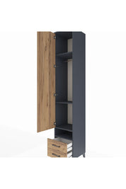Hyperion Dolap 4 Raflı 2 Çekmeceli Tek Askılı 44x44x243 - S64M035V6B