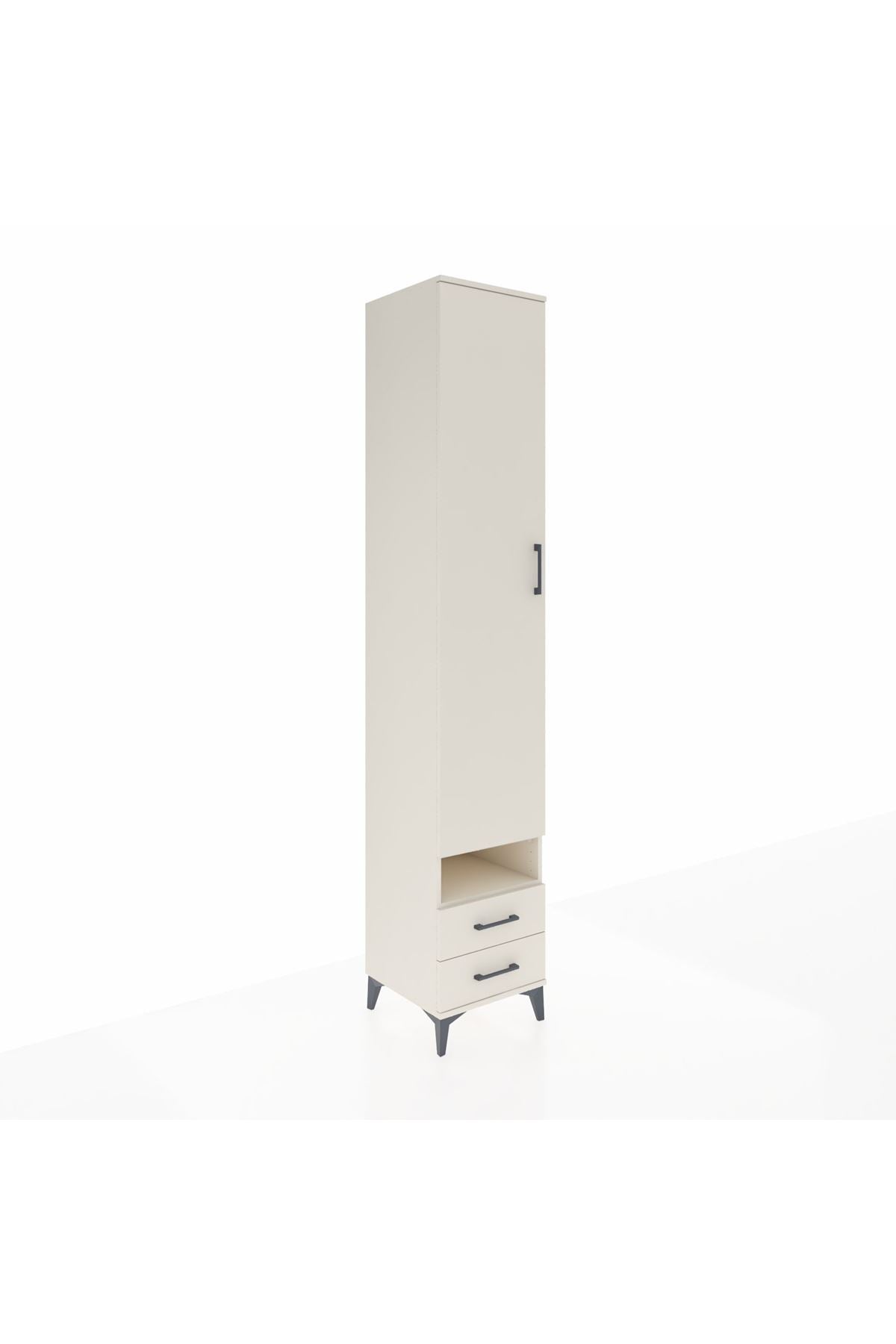 Hyperion Dolap 6 Raflı 2 Çekmeceli Tek Kapaklı 44x44x243 - S64M036V1B