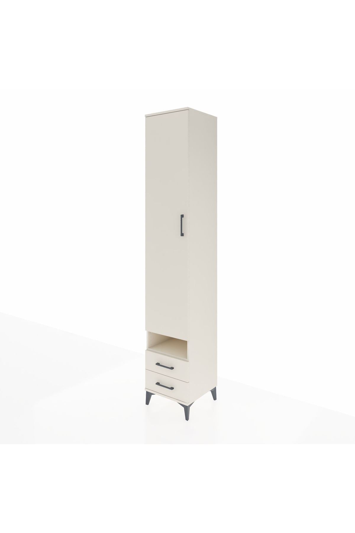 Hyperion Dolap 6 Raflı 2 Çekmeceli Tek Kapaklı 44x44x243 - S64M036V1B