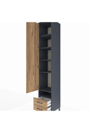 Hyperion Dolap 6 Raflı 2 Çekmeceli Tek Kapaklı 44x44x243 - S64M036V6B