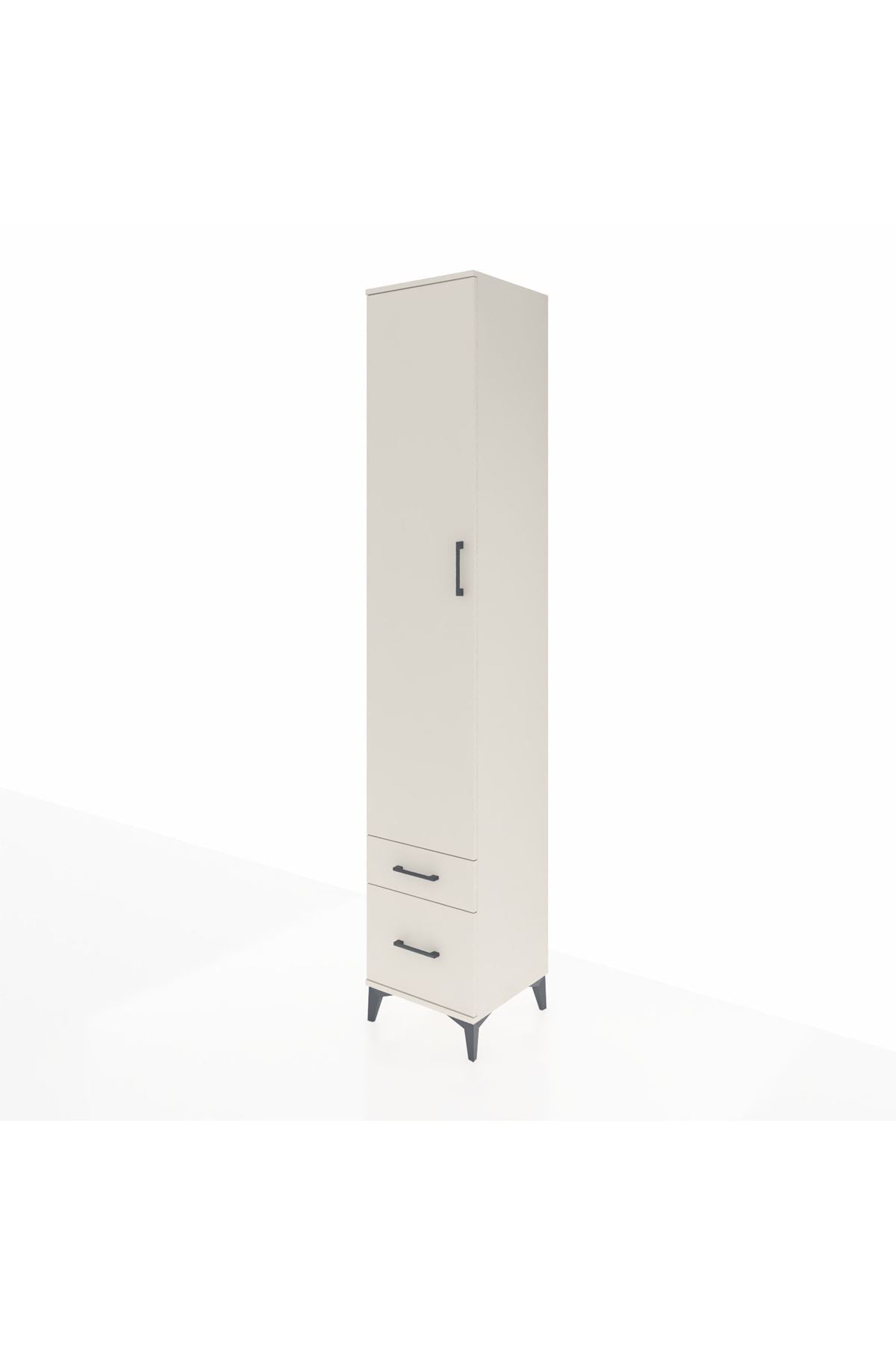 Hyperion Dolap 3 Raflı 2 Çekmeceli Tek Askılı 44x44x243 - S64M037V1B