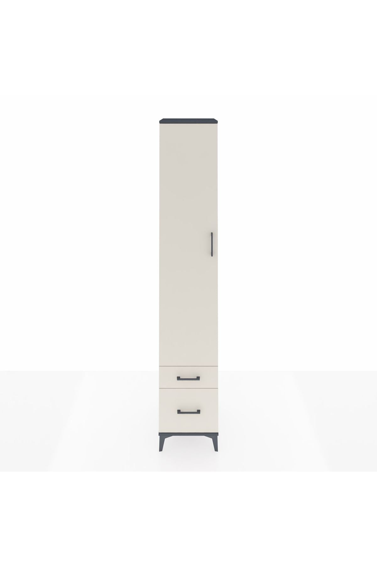 Hyperion Dolap 3 Raflı 2 Çekmeceli Tek Askılı 44x44x243 - S64M037V4B