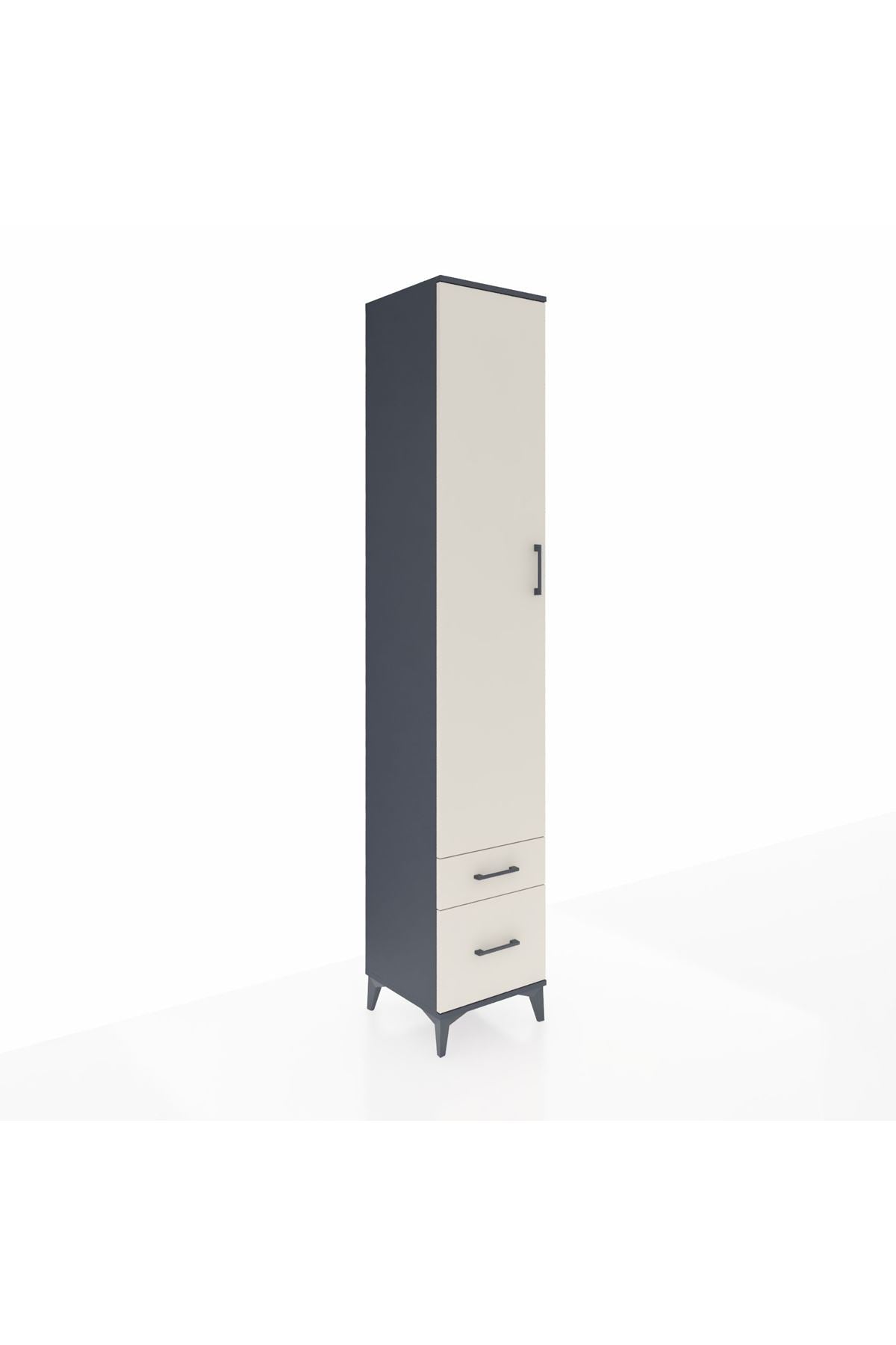 Hyperion Dolap 3 Raflı 2 Çekmeceli Tek Askılı 44x44x243 - S64M037V4B