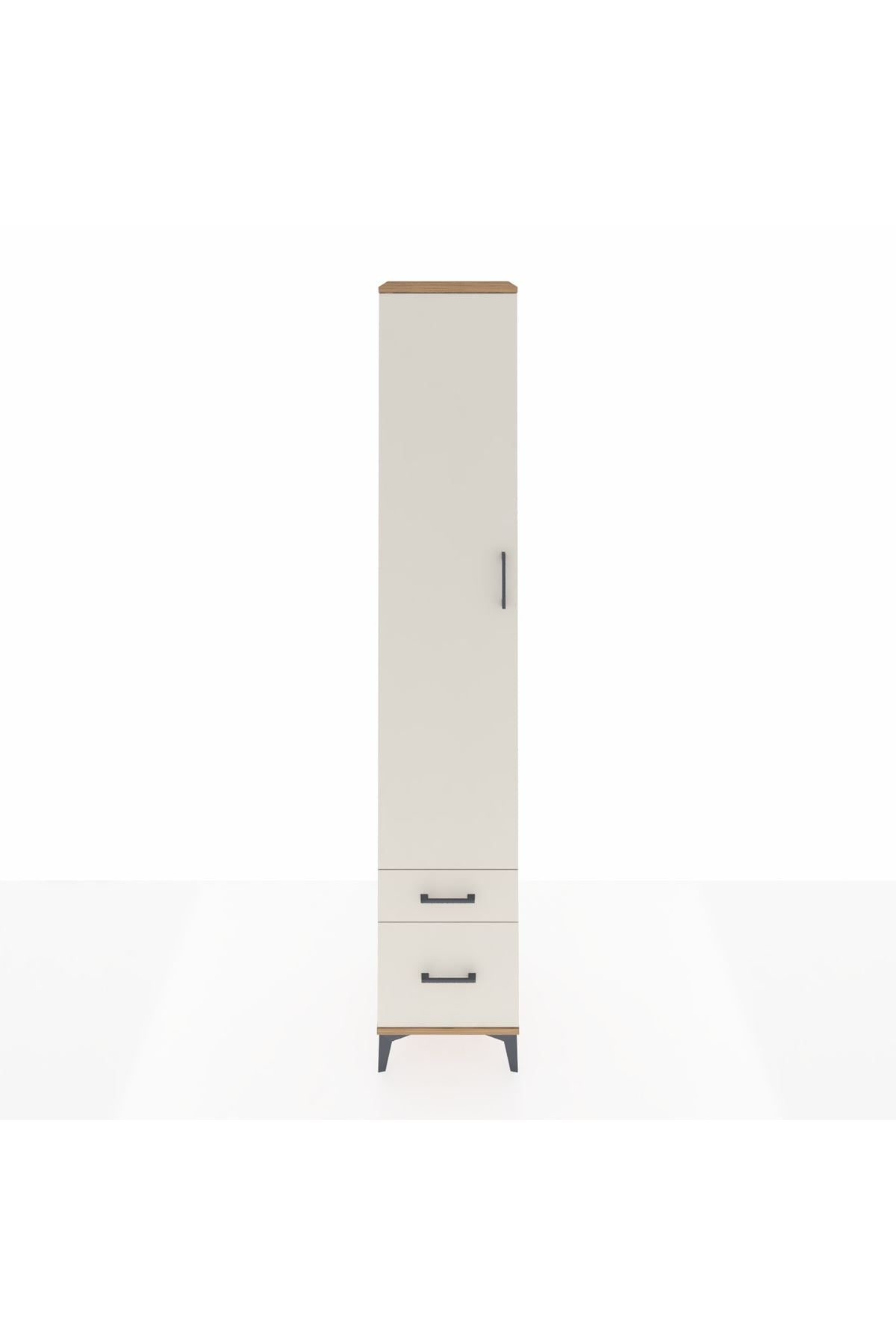 Hyperion Dolap 3 Raflı 2 Çekmeceli Tek Askılı 44x44x243 - S64M037V7B