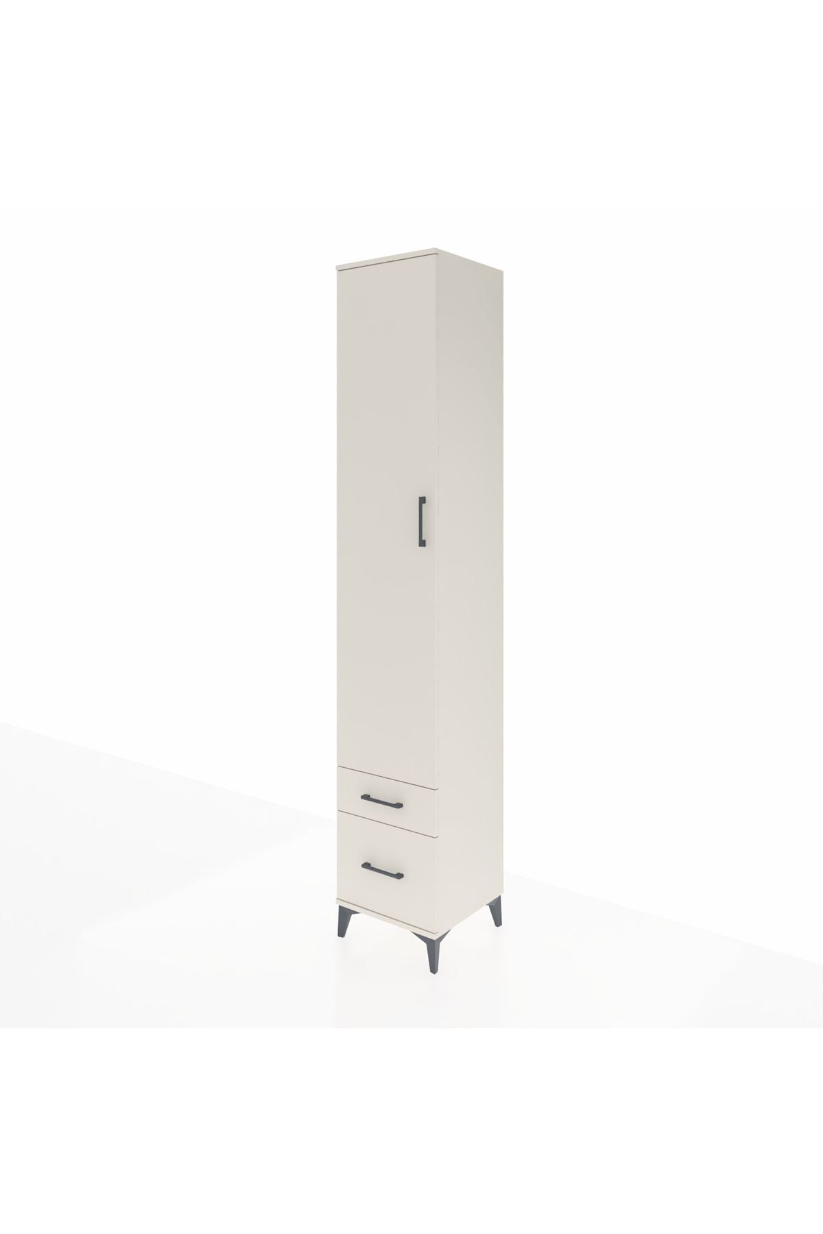 Hyperion Dolap 5 Raflı 2 Çekmeceli Tek Kapaklı 44x44x243 - S64M038V1B