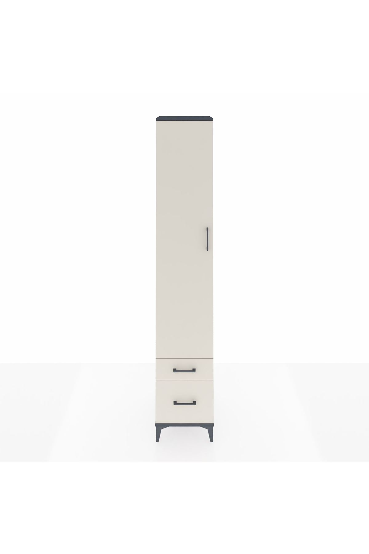 Hyperion Dolap 5 Raflı 2 Çekmeceli Tek Kapaklı 44x44x243 - S64M038V4B