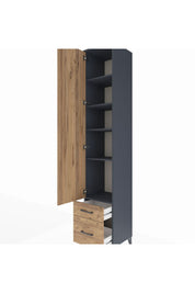 Hyperion Dolap 5 Raflı 2 Çekmeceli Tek Kapaklı 44x44x243 - S64M038V6B