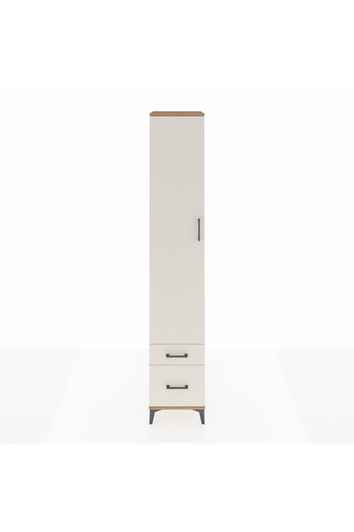 Hyperion Dolap 5 Raflı 2 Çekmeceli Tek Kapaklı 44x44x243 - S64M038V7B