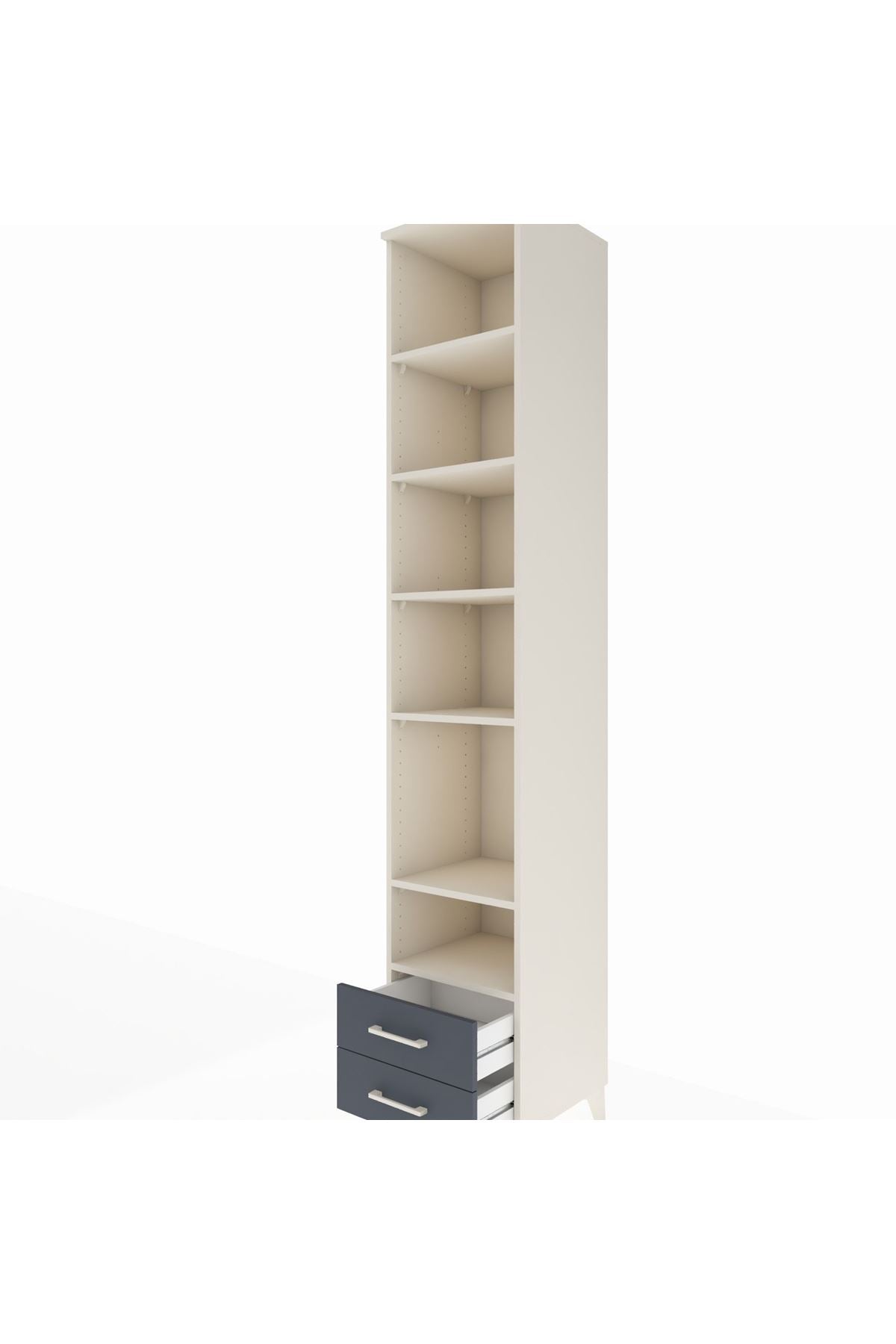 Hyperion Dolap 6 Raflı 2 Çekmeceli 44x44x243 - S64M039V2B