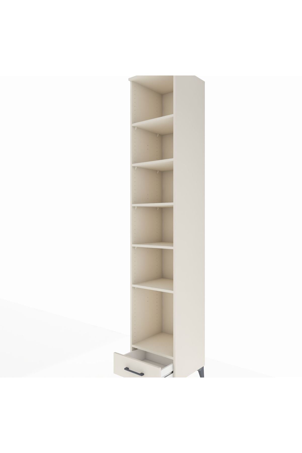 Hyperion Dolap 6 Raflı Tek Çekmeceli 44x44x243 - S64M040V1B