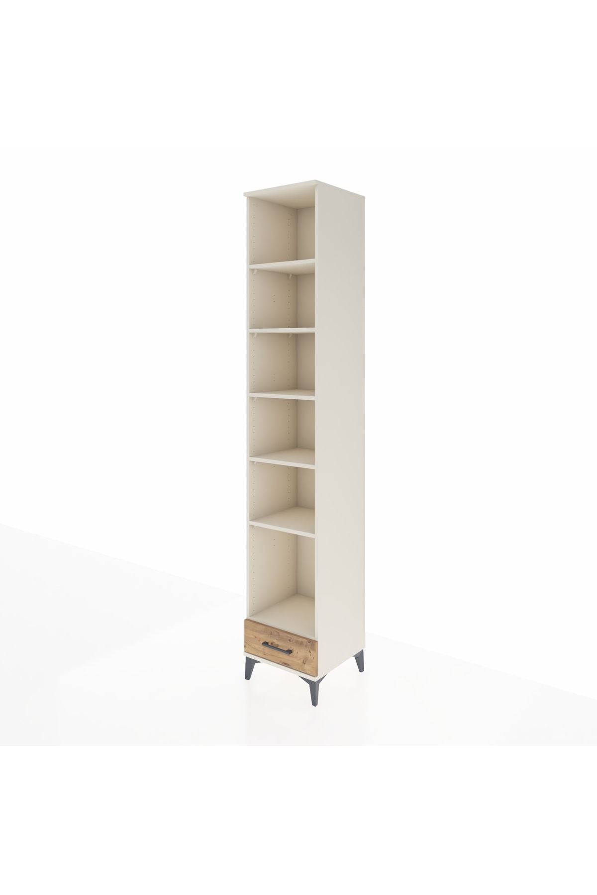Hyperion Dolap 6 Raflı Tek Çekmeceli 44x44x243 - S64M040V3B