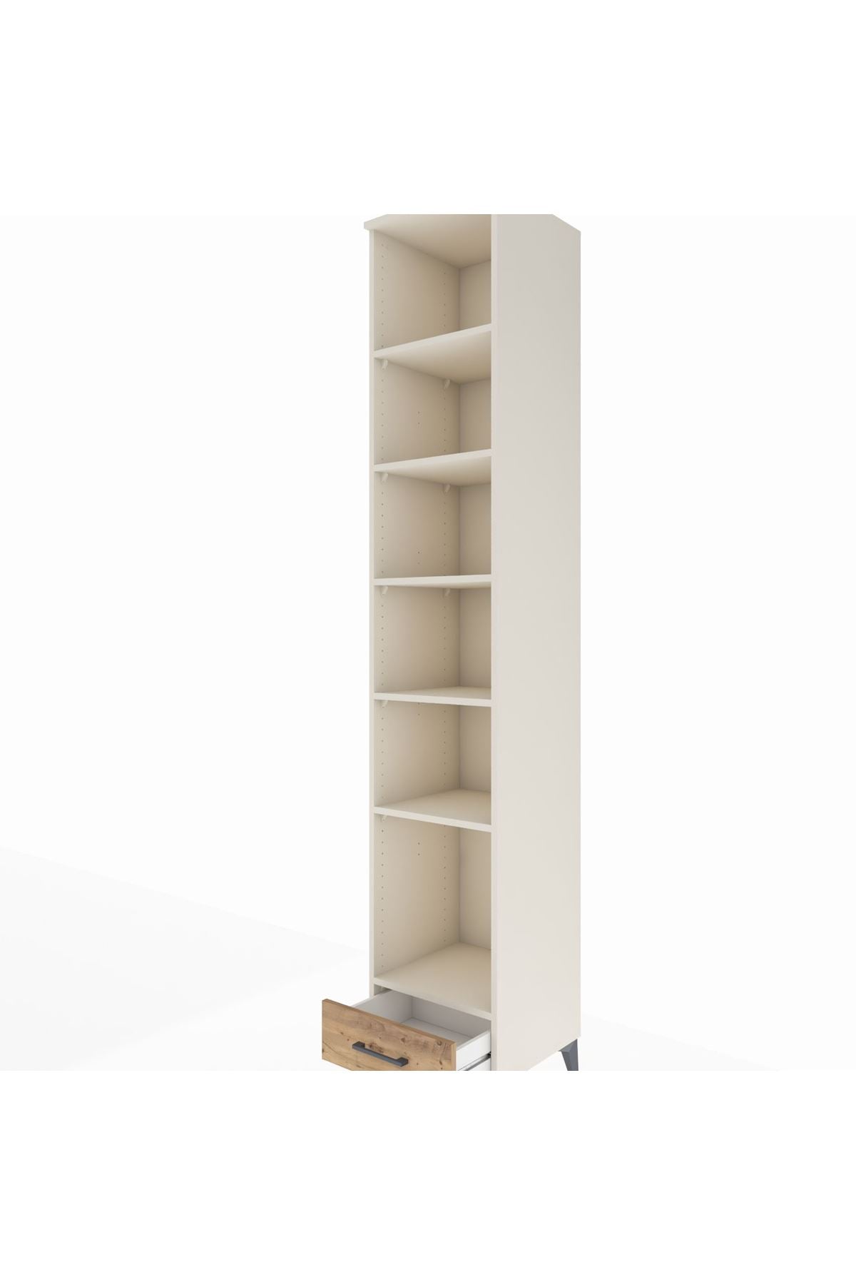 Hyperion Dolap 6 Raflı Tek Çekmeceli 44x44x243 - S64M040V3B