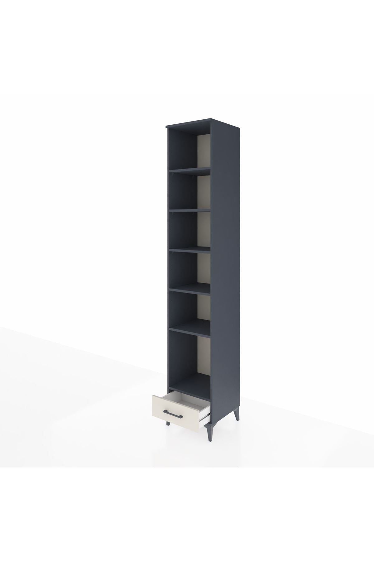 Hyperion Dolap 6 Raflı Tek Çekmeceli 44x44x243 - S64M040V4B