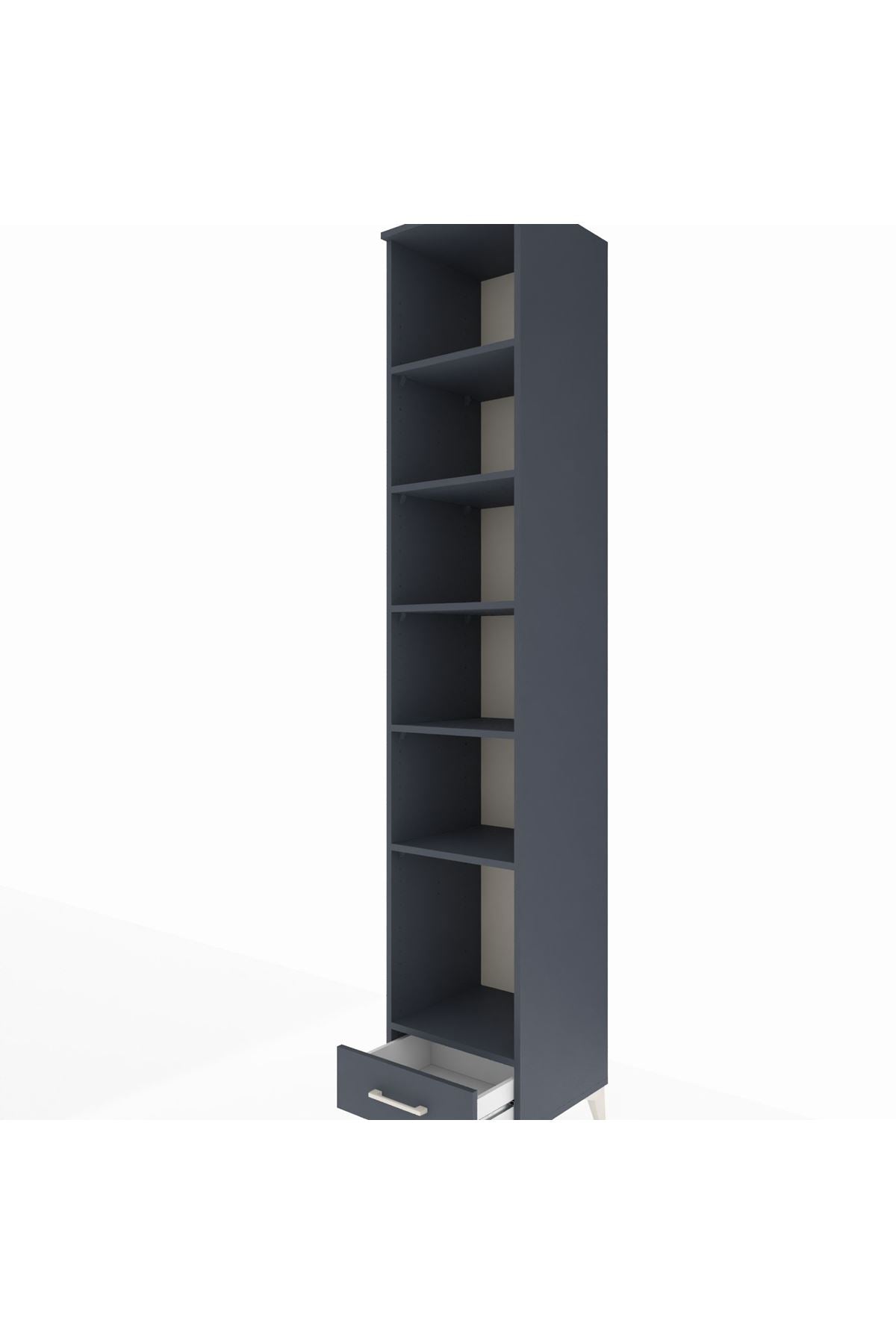 Hyperion Dolap 6 Raflı Tek Çekmeceli 44x44x243 - S64M040V5B