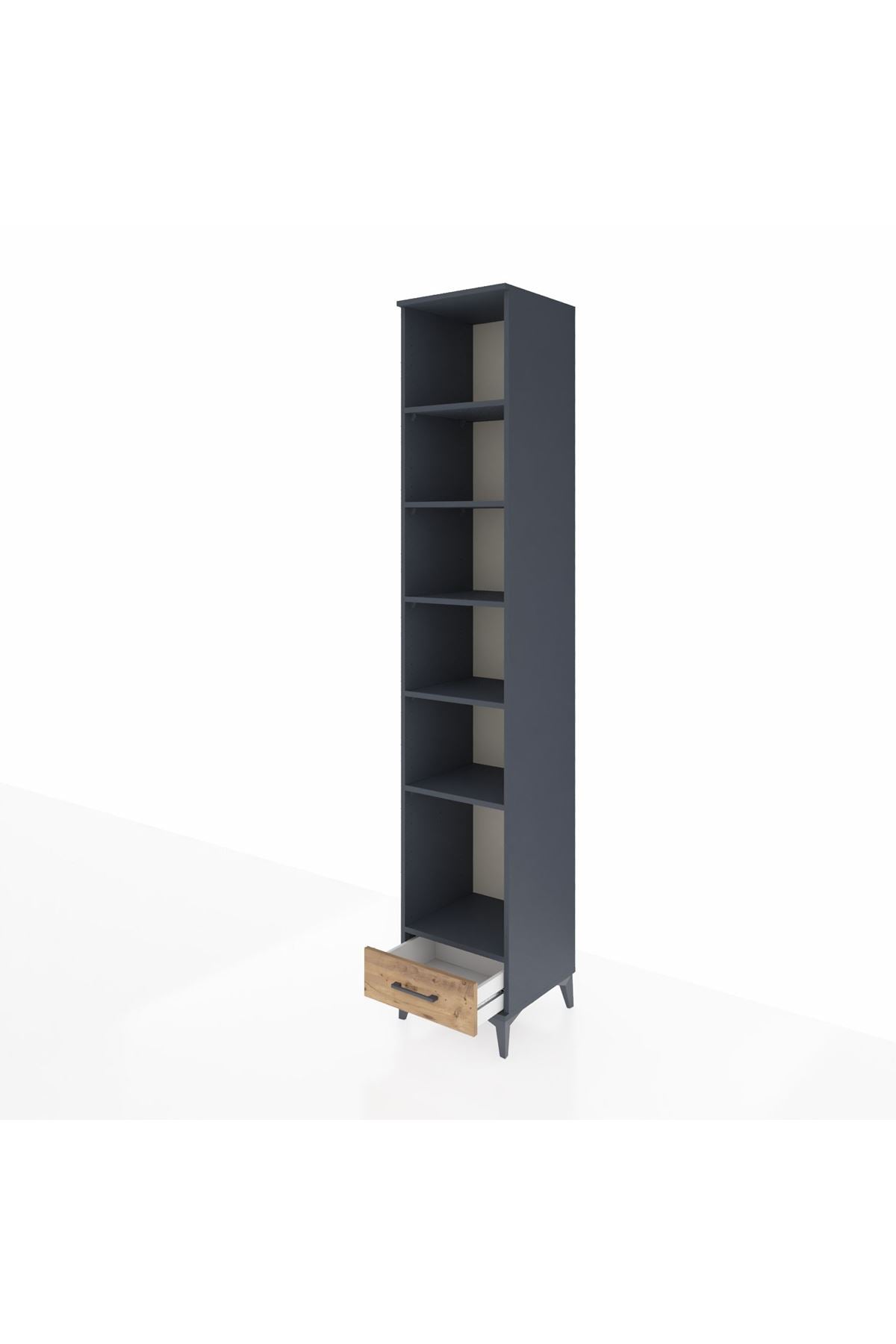 Hyperion Dolap 6 Raflı Tek Çekmeceli 44x44x243 - S64M040V6B