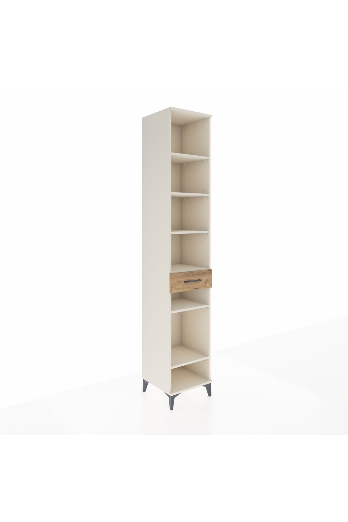 Hyperion Dolap 6 Raflı Tek Çekmeceli 44x44x243 - S64M041V3B