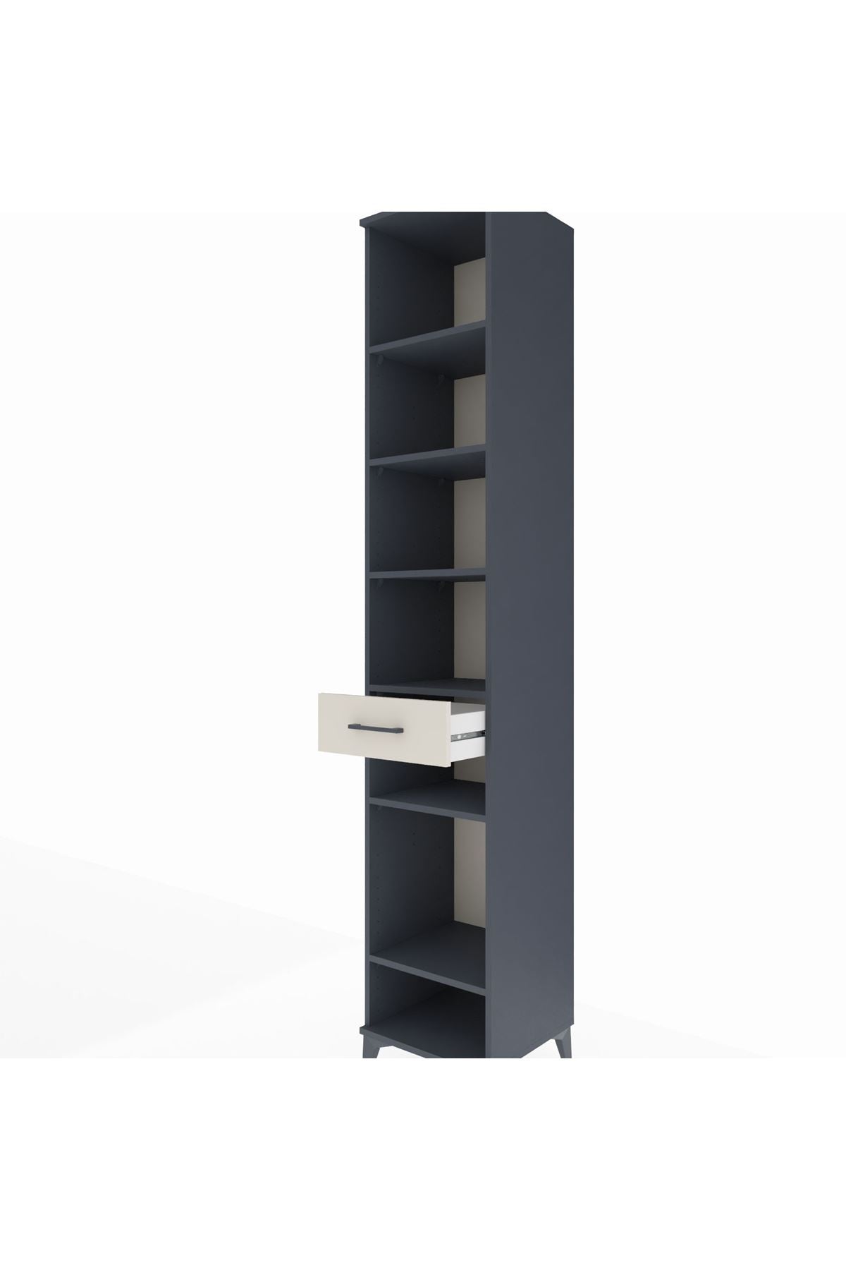 Hyperion Dolap 6 Raflı Tek Çekmeceli 44x44x243 - S64M041V4B