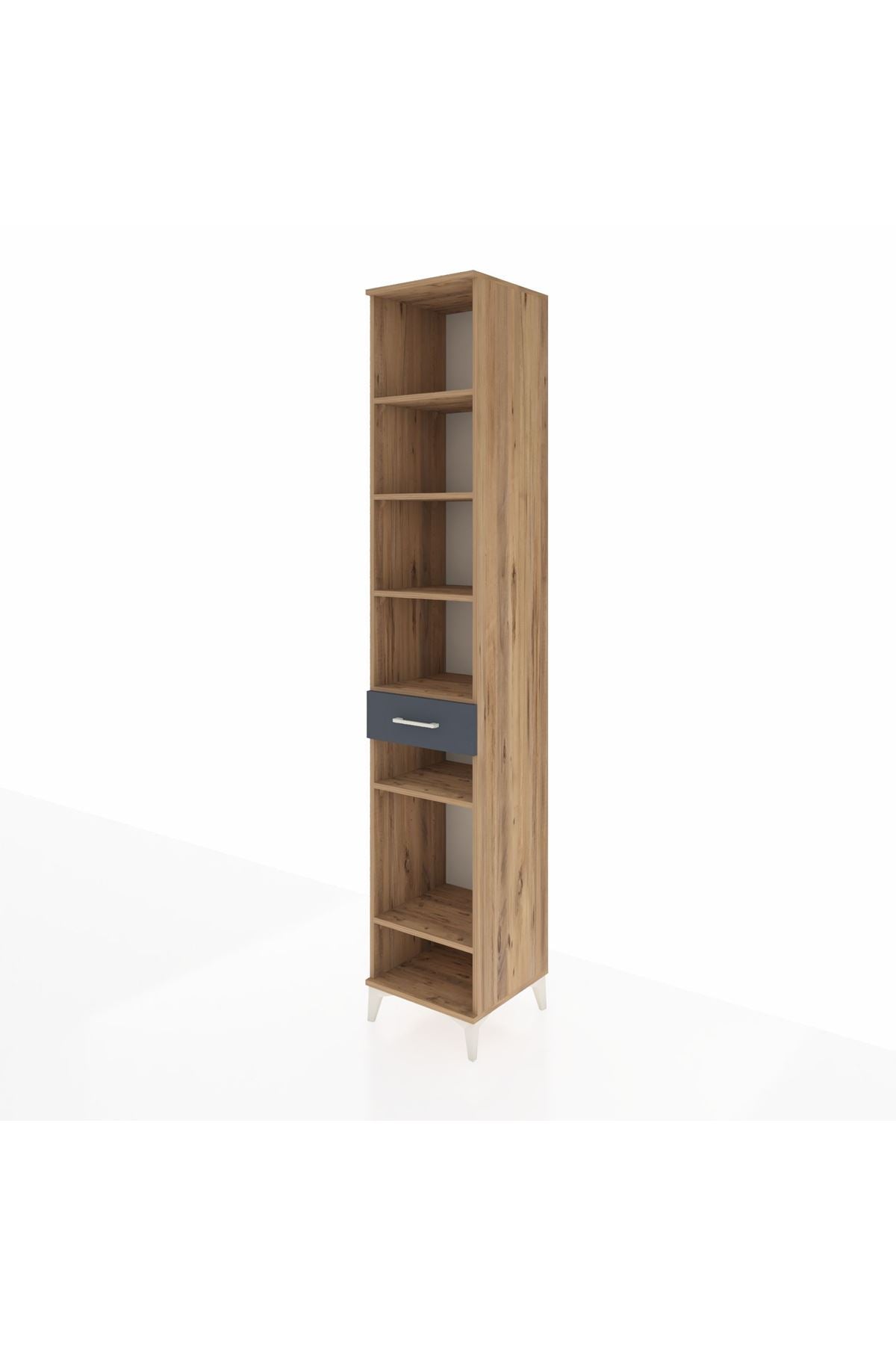 Hyperion Dolap 6 Raflı Tek Çekmeceli 44x44x243 - S64M041V8B