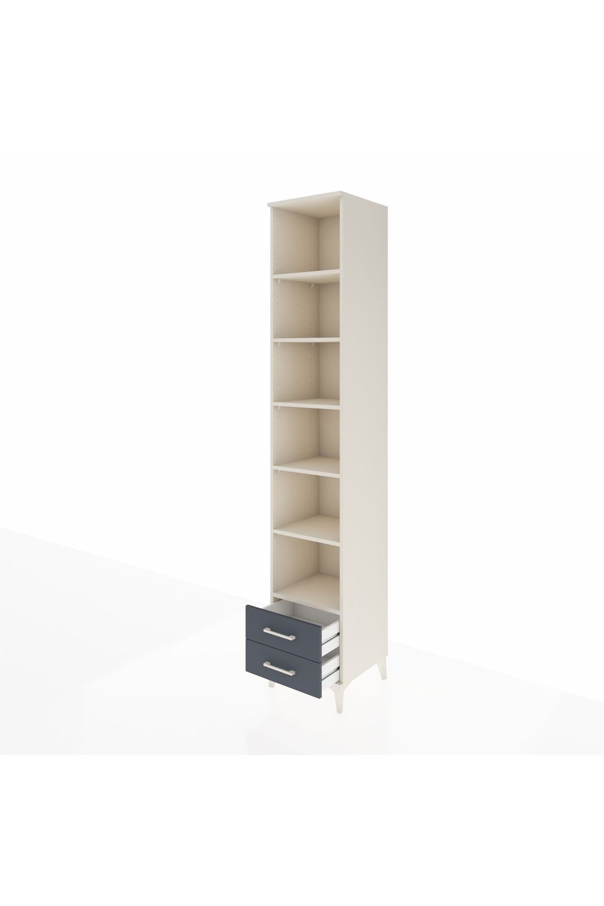 Hyperion Dolap 6 Raflı 2 Çekmeceli 44x44x243 - S64M042V2B