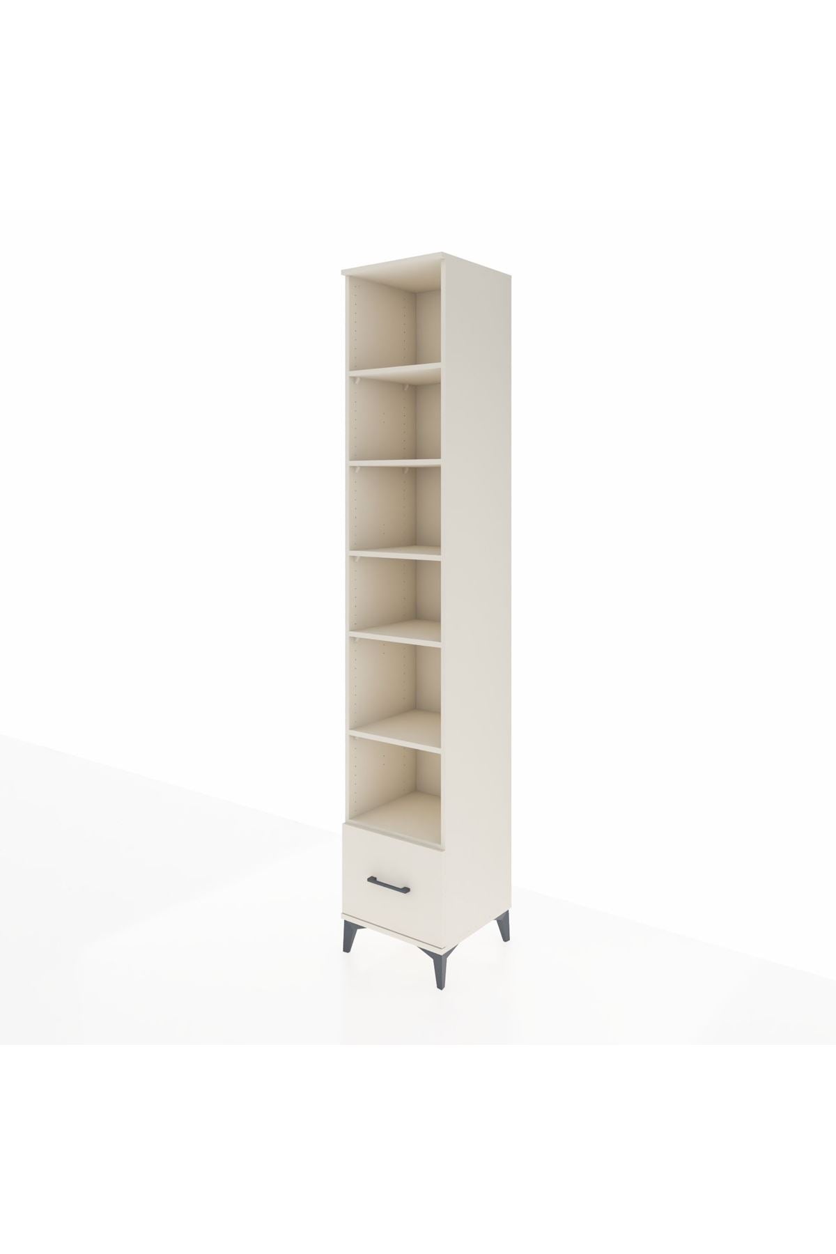 Hyperion Dolap 6 Raflı Tek Çekmeceli 44x44x243 - S64M043V1B