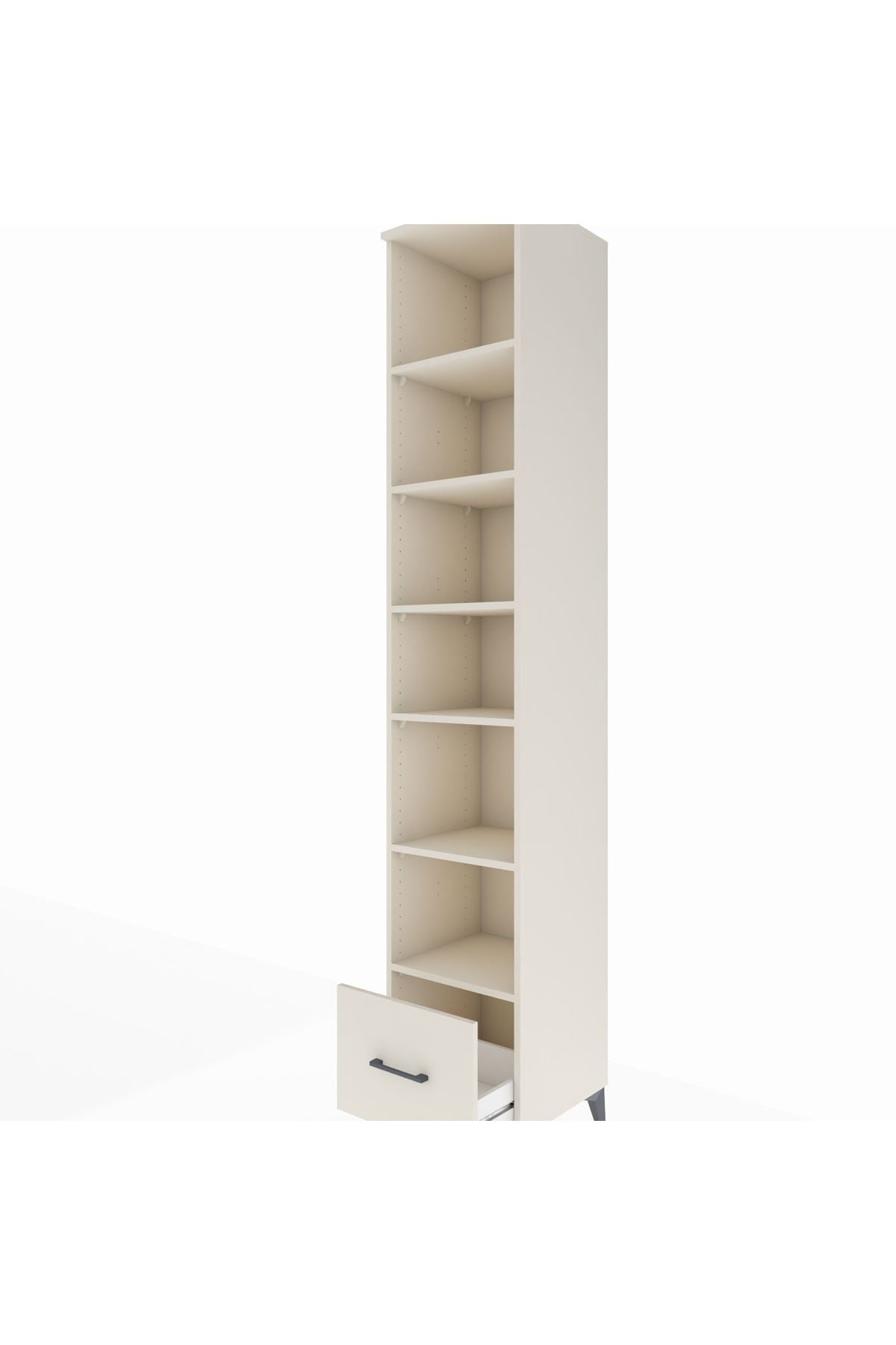 Hyperion Dolap 6 Raflı Tek Çekmeceli 44x44x243 - S64M043V1B