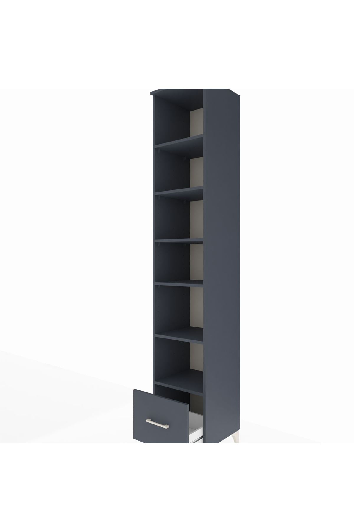 Hyperion Dolap 6 Raflı Tek Çekmeceli 44x44x243 - S64M043V5B