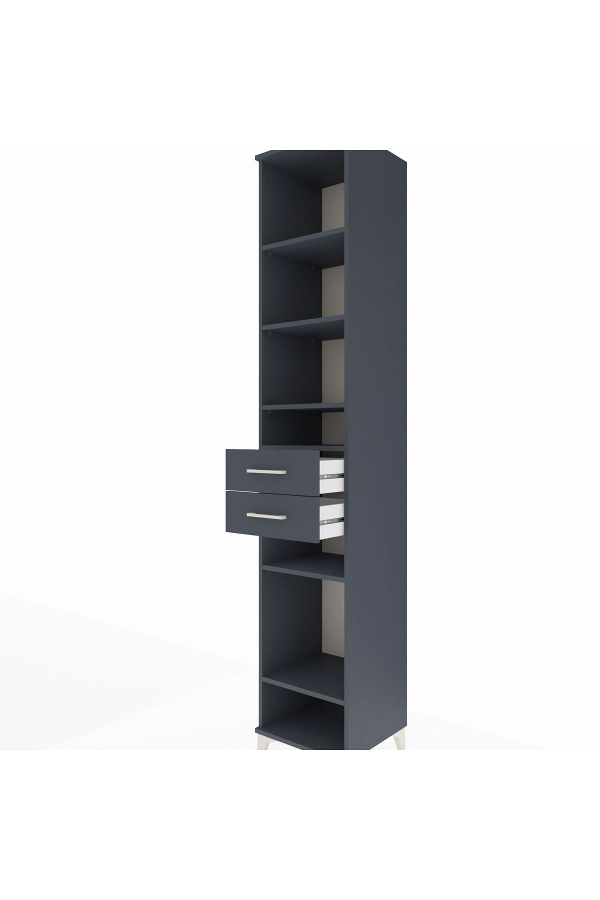 Hyperion Dolap 6 Raflı 2 Çekmeceli 44x44x243 - S64M044V5B