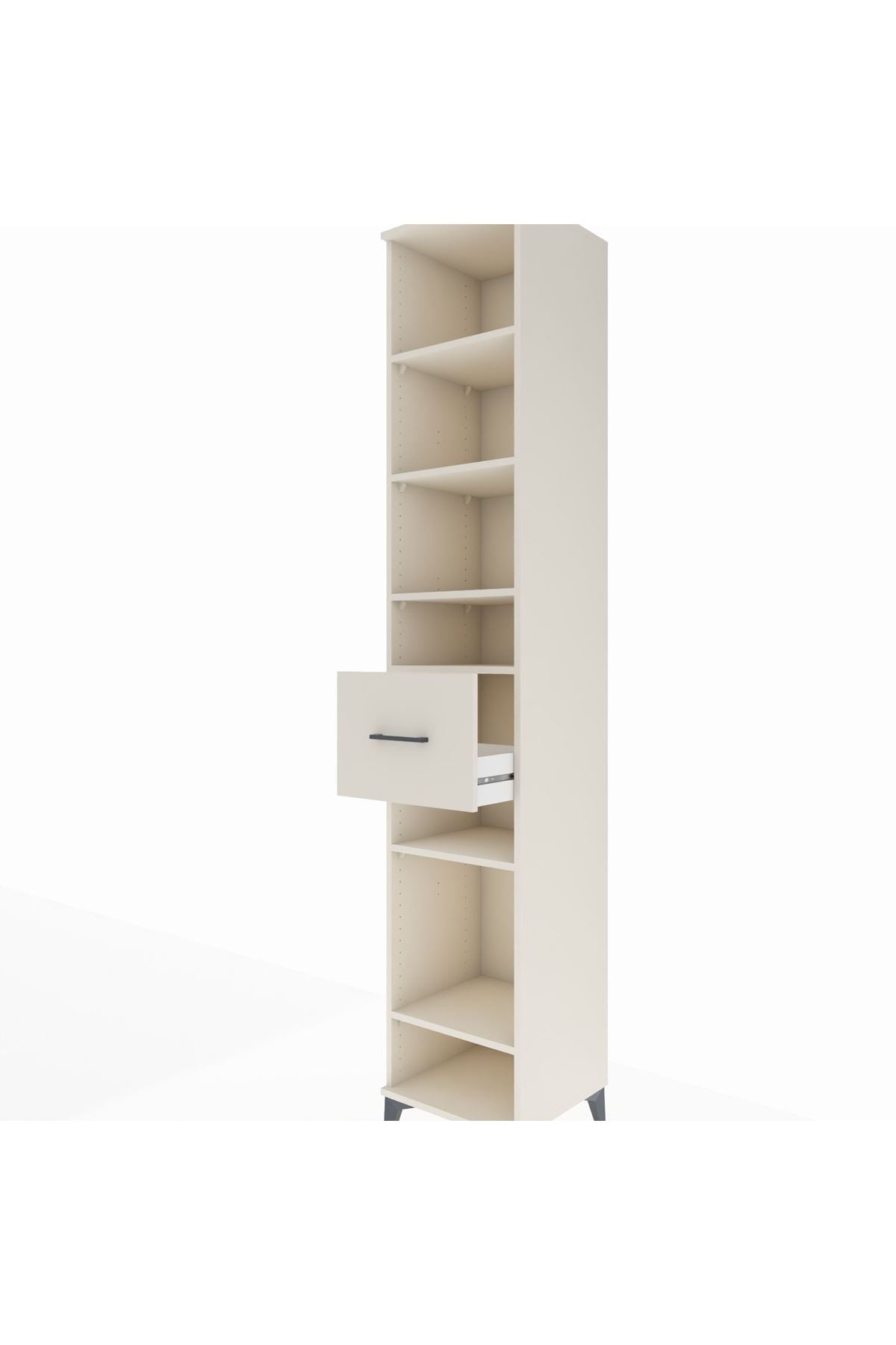 Hyperion Dolap 6 Raflı Tek Çekmeceli 44x44x243 - S64M045V1B