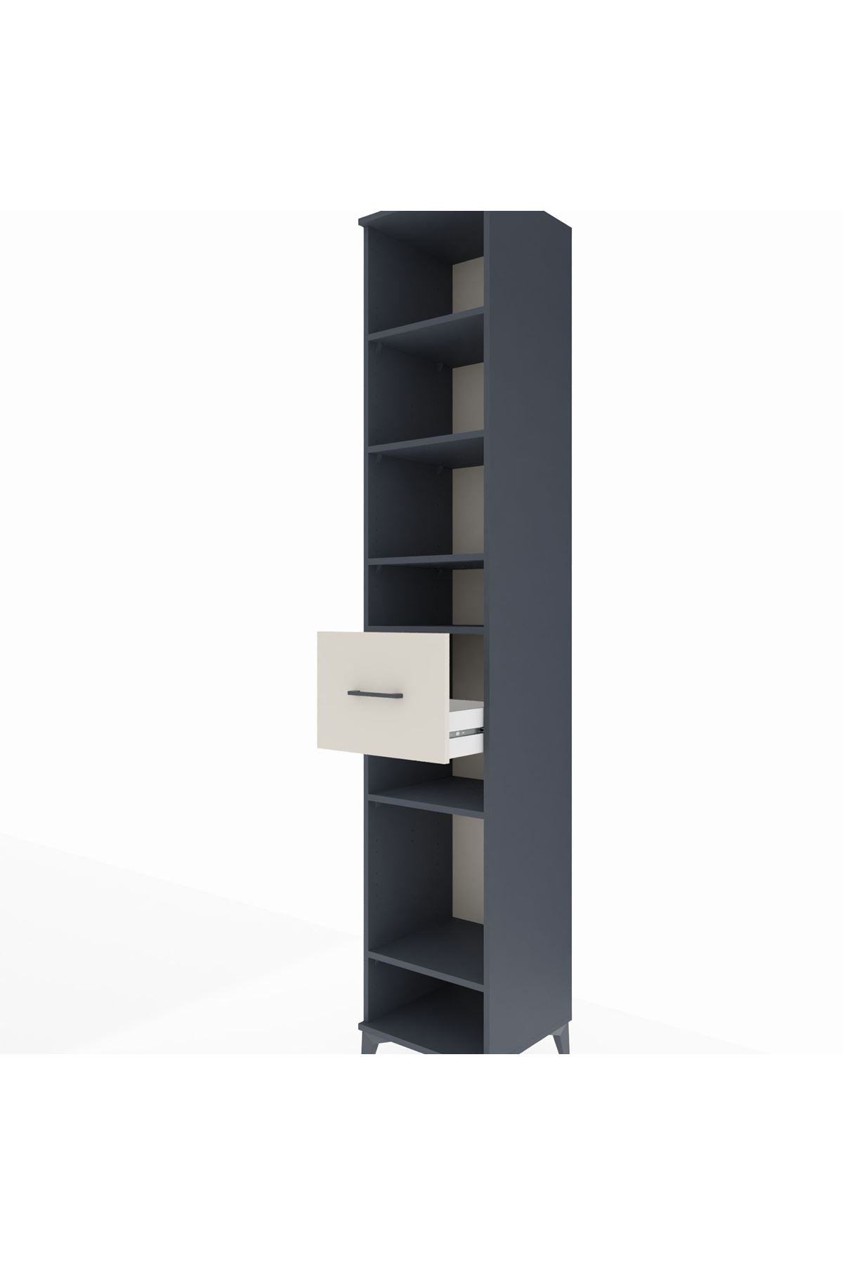 Hyperion Dolap 6 Raflı Tek Çekmeceli 44x44x243 - S64M045V4B