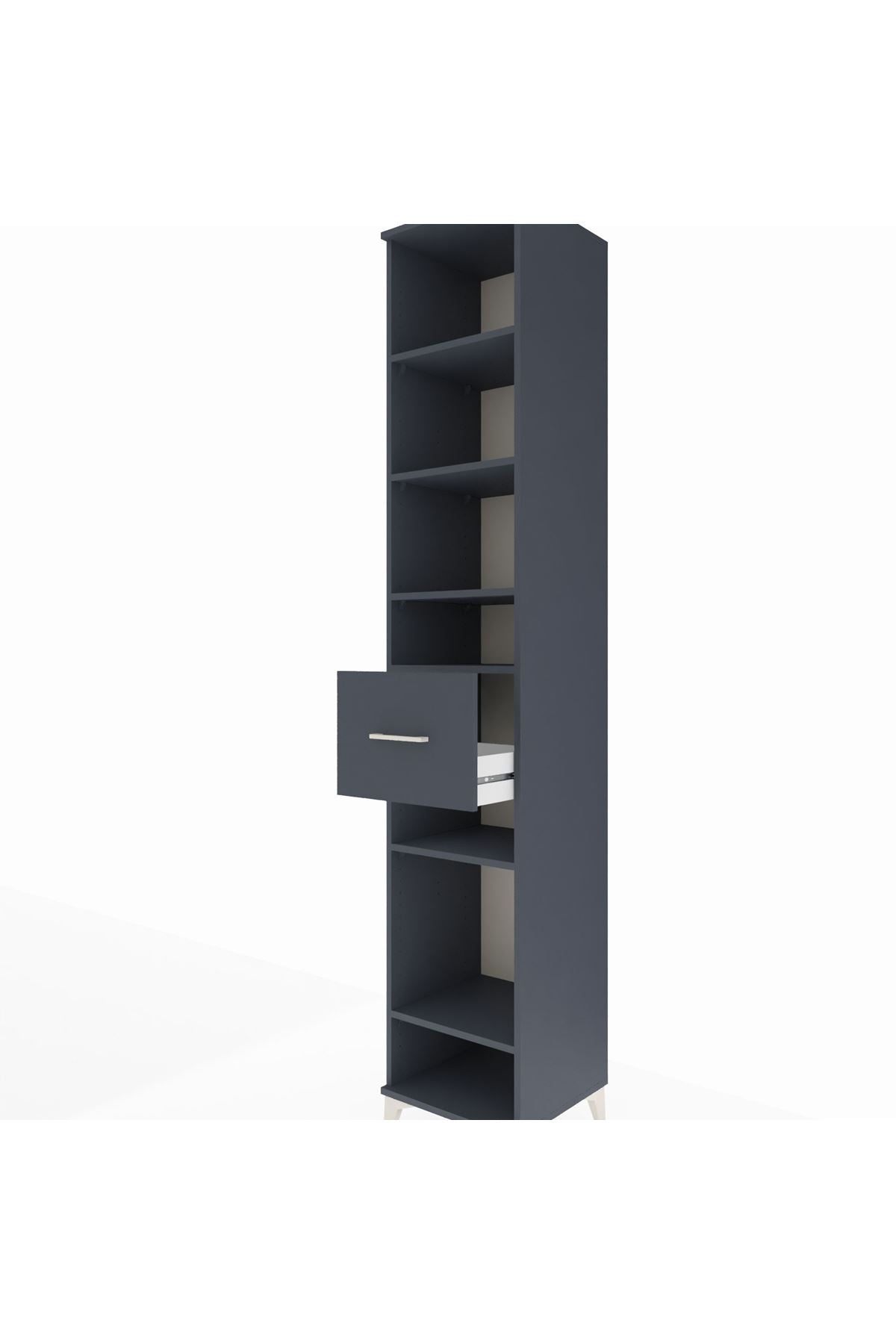 Hyperion Dolap 6 Raflı Tek Çekmeceli 44x44x243 - S64M045V5B