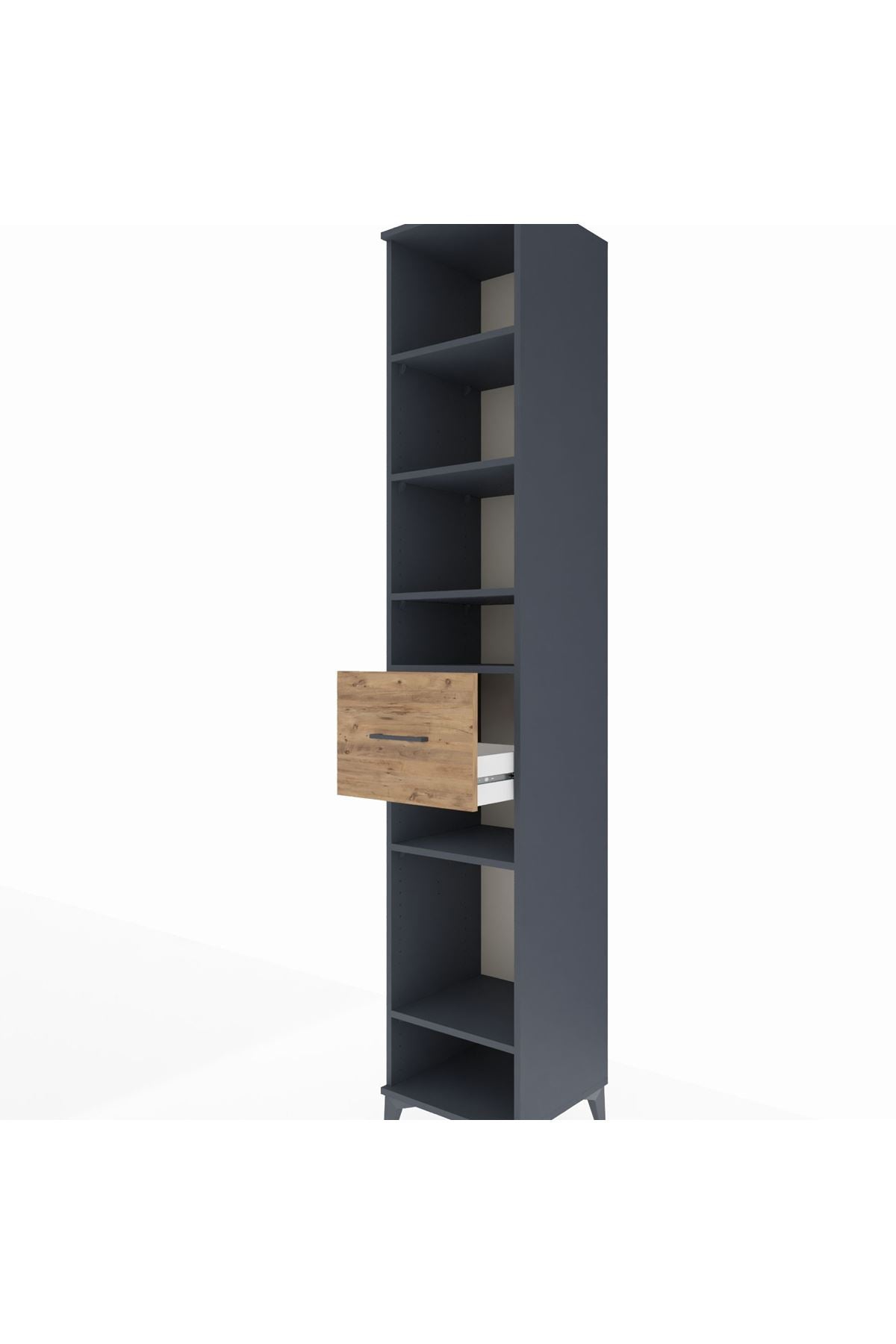 Hyperion Dolap 6 Raflı Tek Çekmeceli 44x44x243 - S64M045V6B