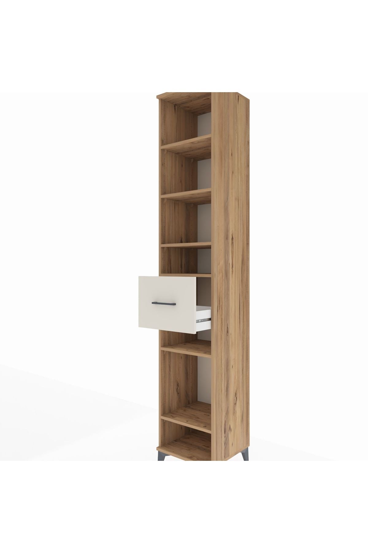 Hyperion Dolap 6 Raflı Tek Çekmeceli 44x44x243 - S64M045V7B