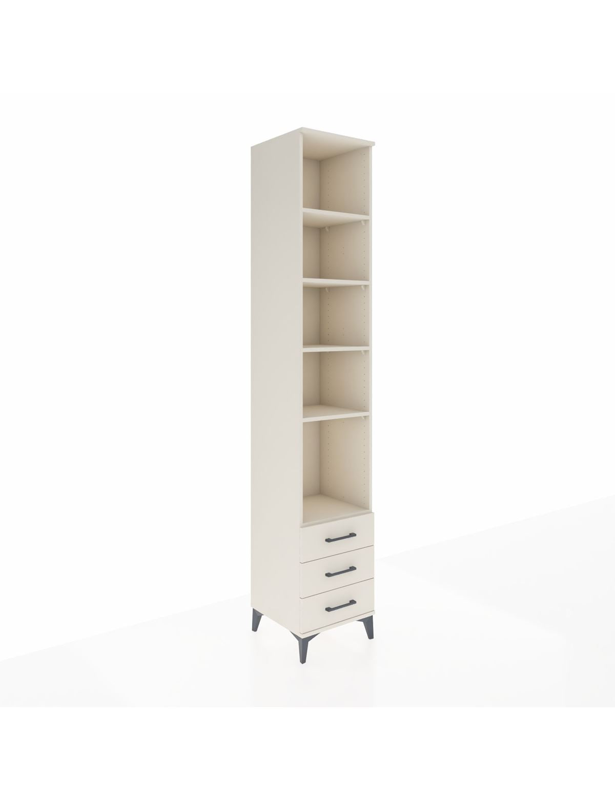 Hyperion Dolap 5 Raflı 3 Çekmeceli 44x44x243 - S64M046V1B