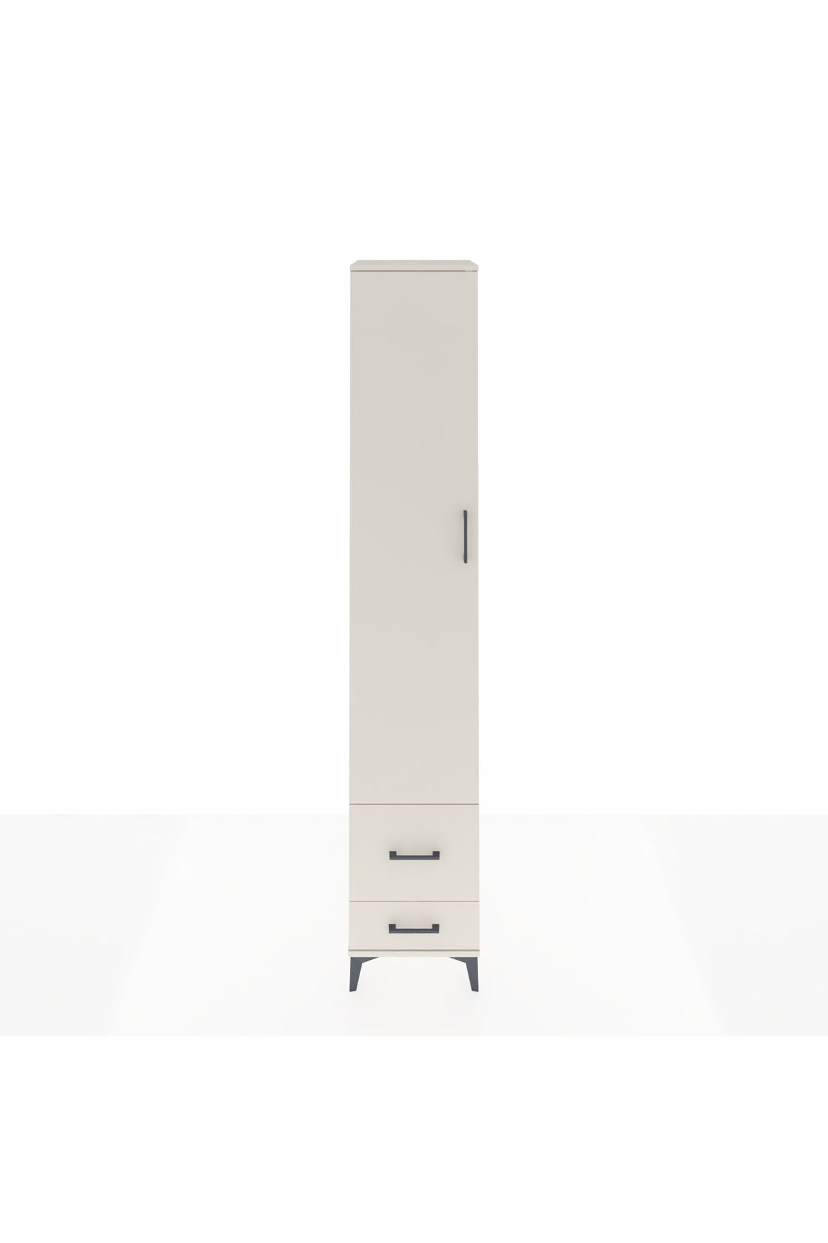 Hyperion Dolap 3 Raflı 2 Çekmeceli Tek Askılı 44x44x243 - S64M051V1B