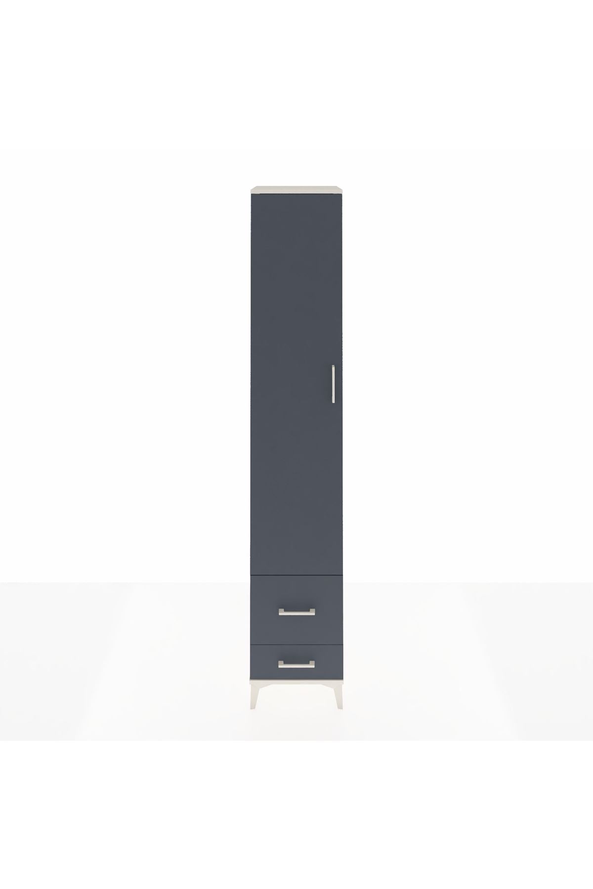 Hyperion Dolap 3 Raflı 2 Çekmeceli Tek Askılı 44x44x243 - S64M051V2B