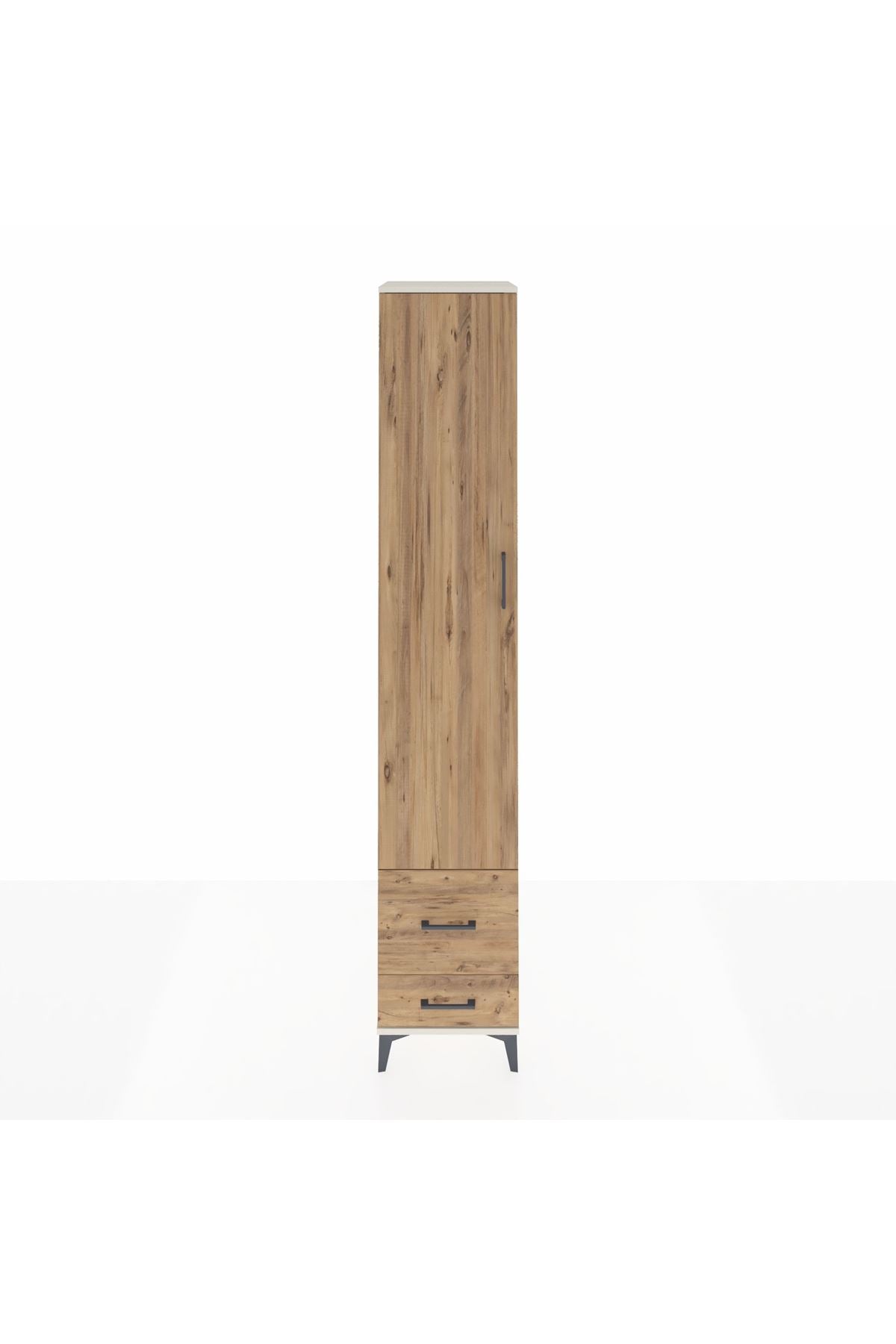 Hyperion Dolap 3 Raflı 2 Çekmeceli Tek Askılı 44x44x243 - S64M051V3B