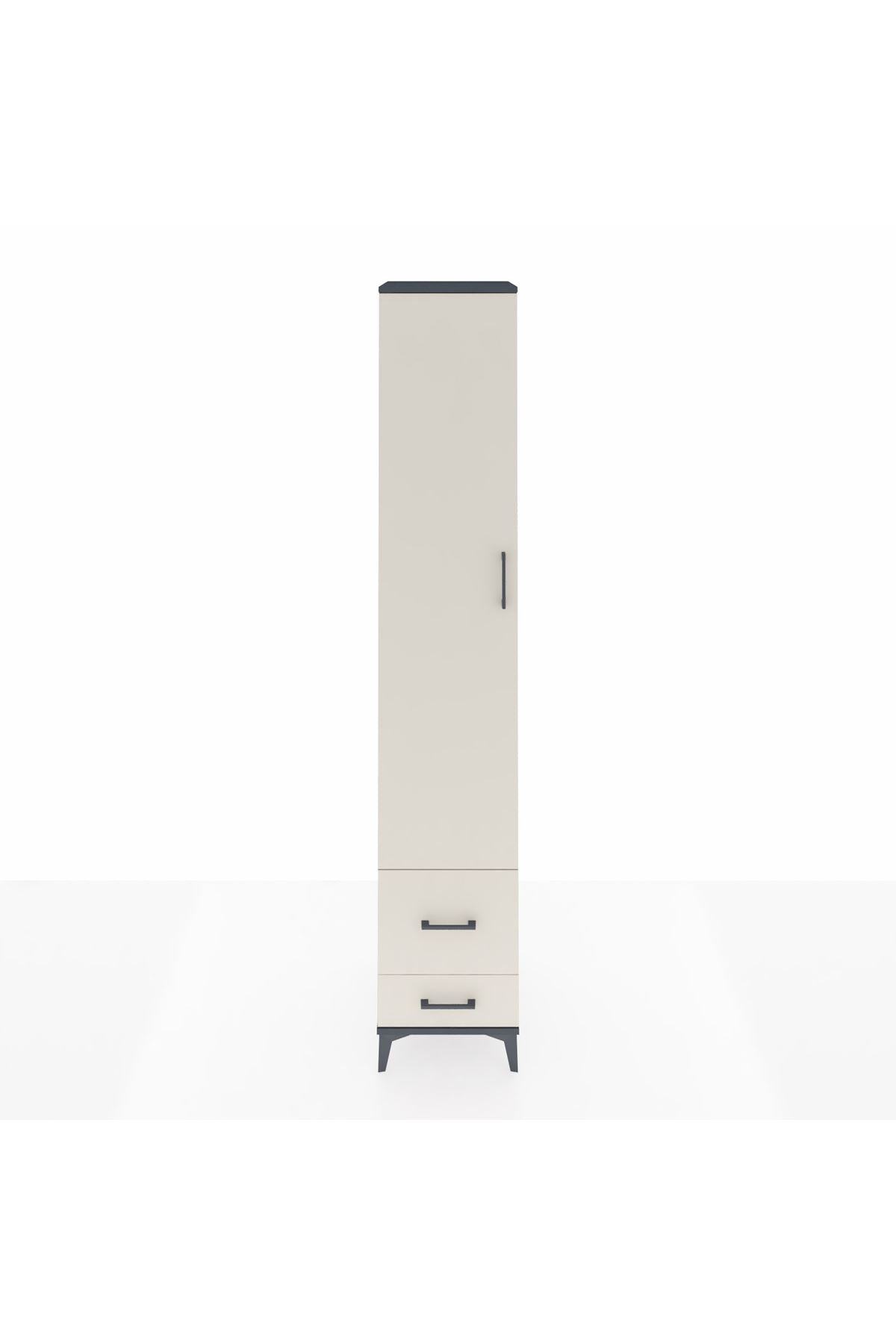Hyperion Dolap 3 Raflı 2 Çekmeceli Tek Askılı 44x44x243 - S64M051V4B