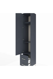 Hyperion Dolap 3 Raflı 2 Çekmeceli Tek Askılı 44x44x243 - S64M051V5B