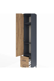 Hyperion Dolap 3 Raflı 2 Çekmeceli Tek Askılı 44x44x243 - S64M051V6B