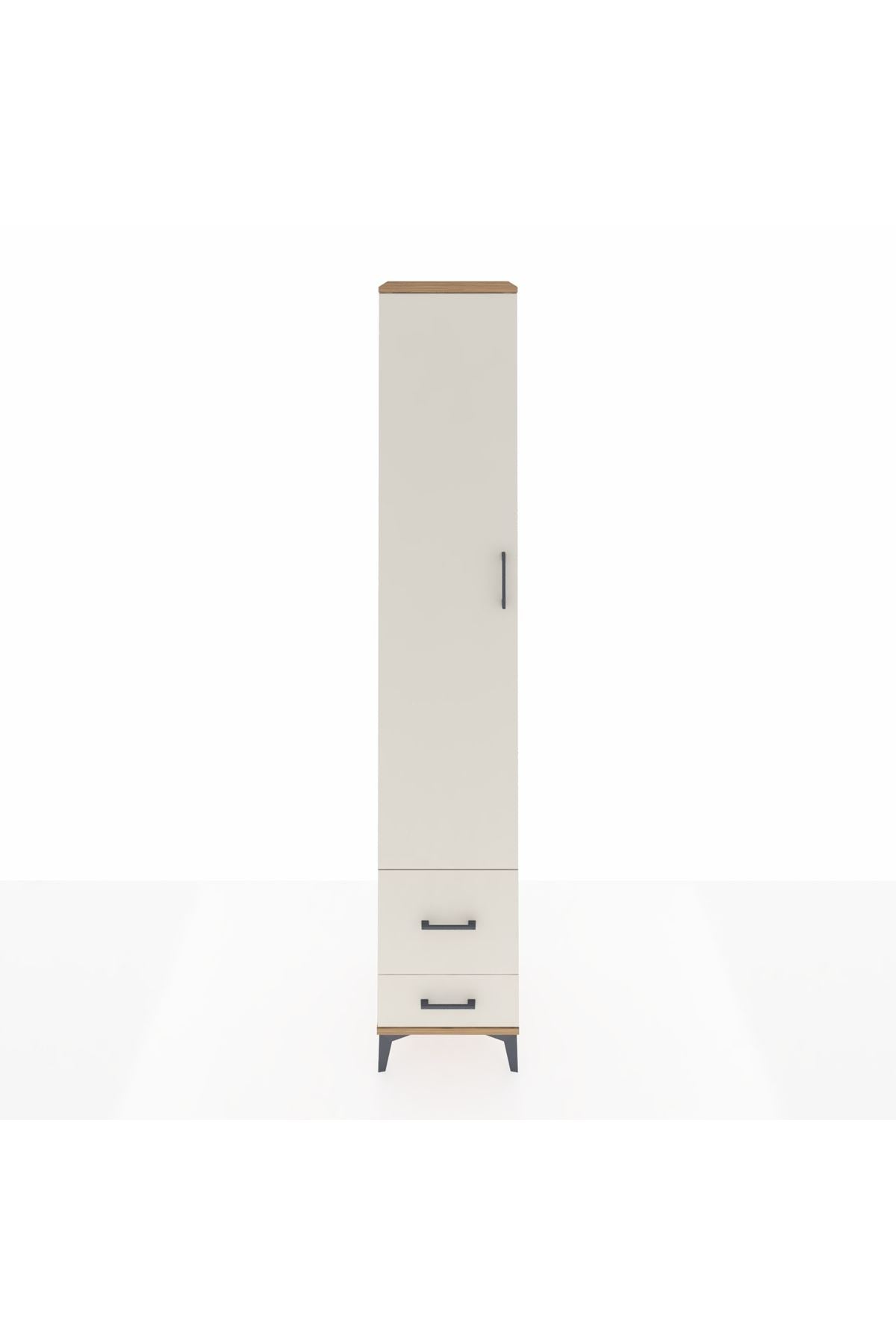 Hyperion Dolap 3 Raflı 2 Çekmeceli Tek Askılı 44x44x243 - S64M051V7B