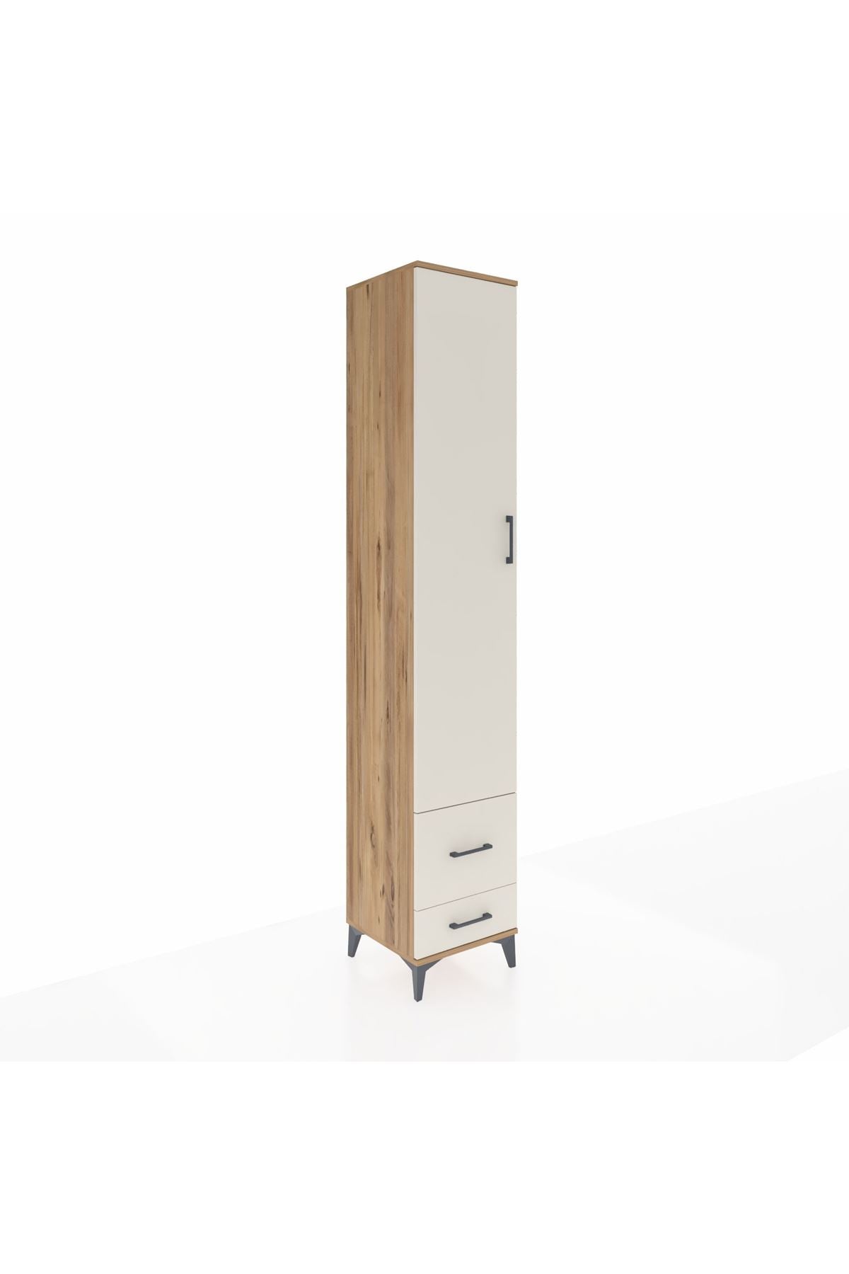 Hyperion Dolap 3 Raflı 2 Çekmeceli Tek Askılı 44x44x243 - S64M051V7B