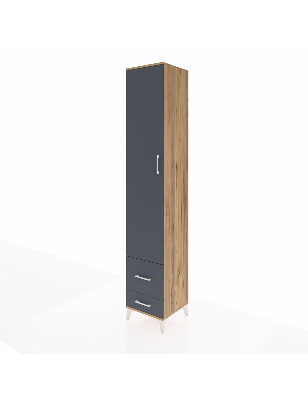Hyperion Dolap 3 Raflı 2 Çekmeceli Tek Askılı 44x44x243 - S64M051V8B