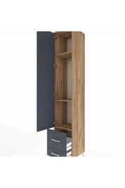 Hyperion Dolap 3 Raflı 2 Çekmeceli Tek Askılı 44x44x243 - S64M051V8B