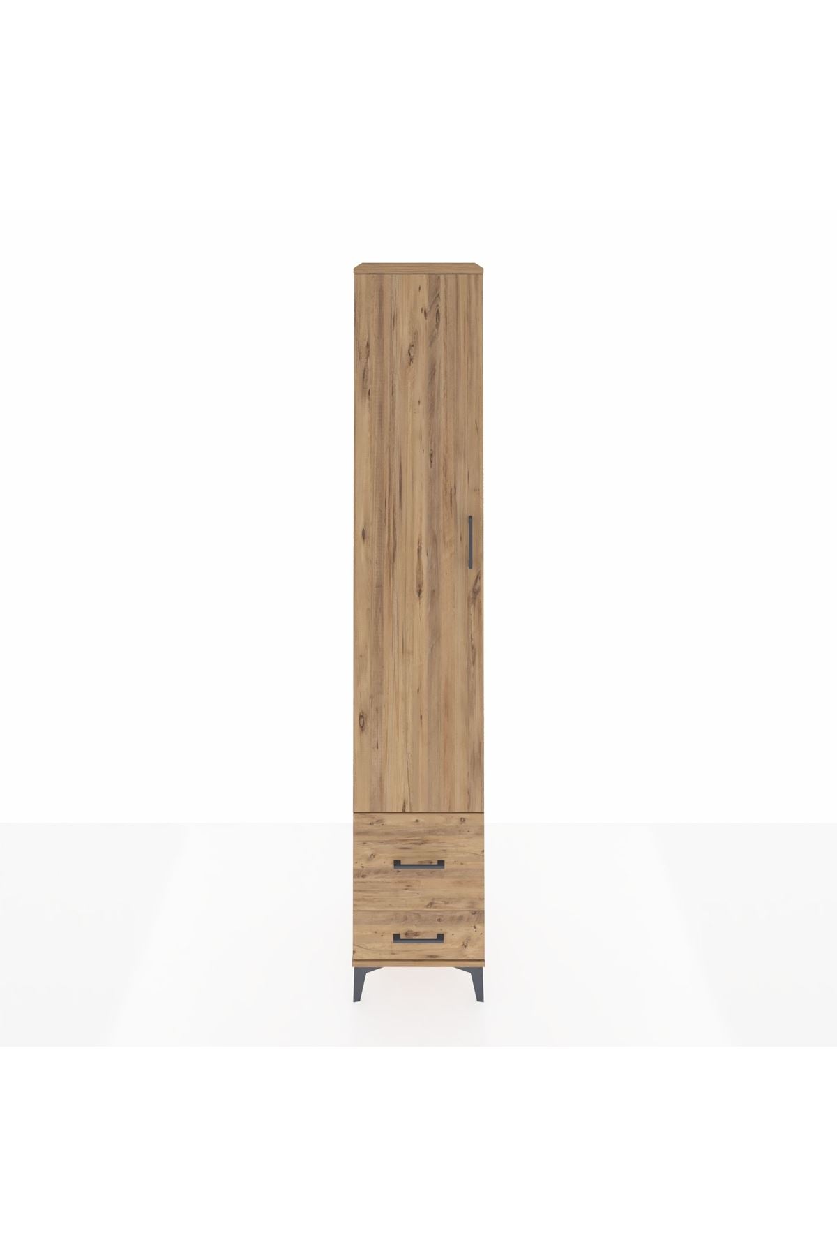 Hyperion Dolap 3 Raflı 2 Çekmeceli Tek Askılı 44x44x243 - S64M051V9B