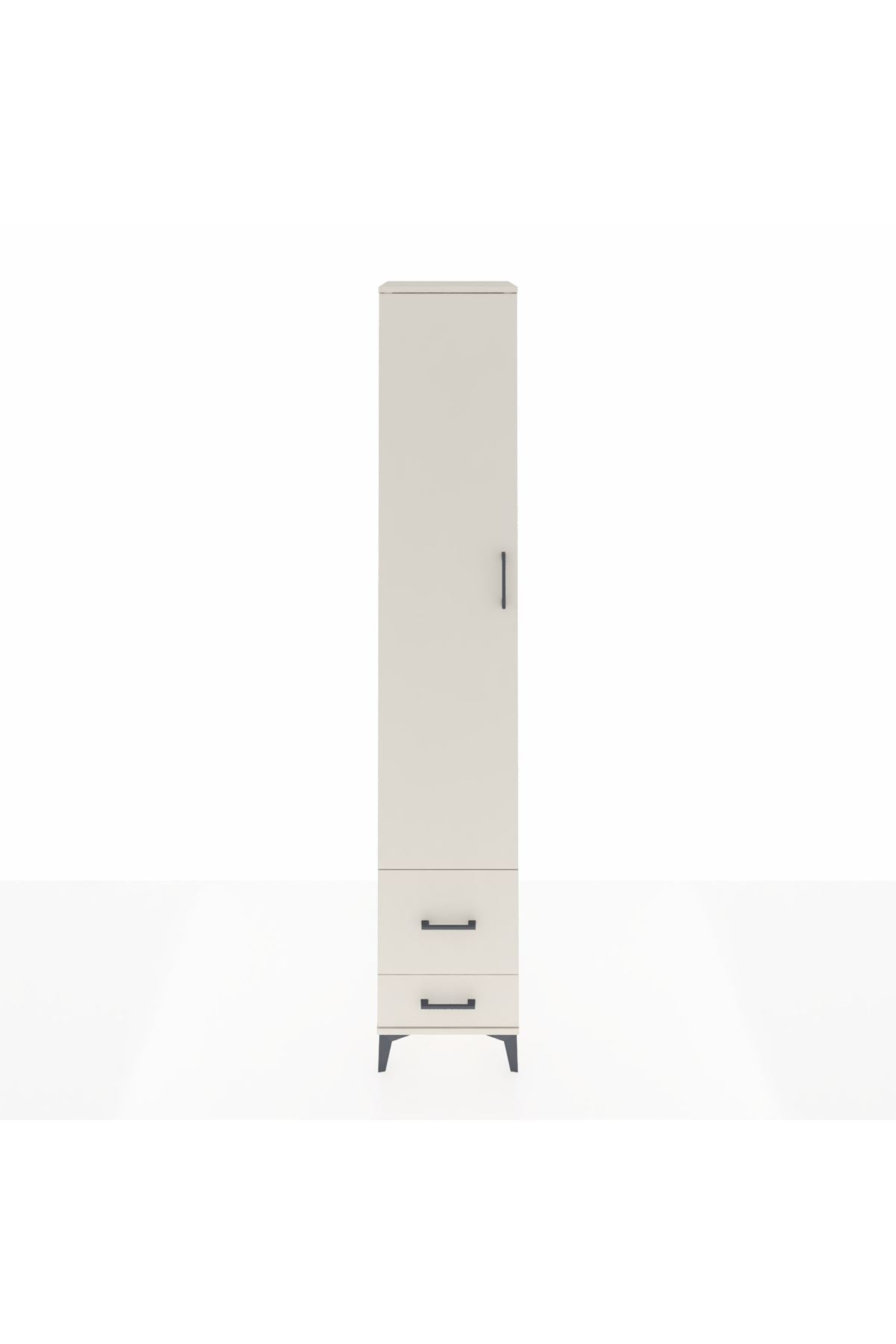Hyperion Dolap 5 Raflı 2 Çekmeceli Tek Kapaklı 44x44x243 - S64M052V1B