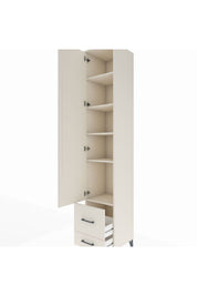 Hyperion Dolap 5 Raflı 2 Çekmeceli Tek Kapaklı 44x44x243 - S64M052V1B