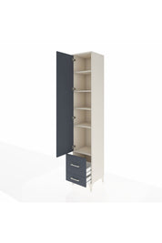 Hyperion Dolap 5 Raflı 2 Çekmeceli Tek Kapaklı 44x44x243 - S64M052V2B